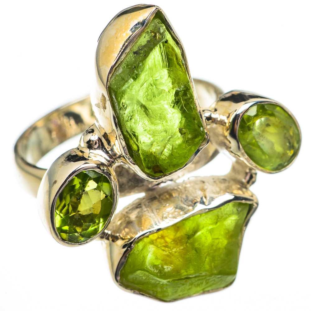 Peridot Rings handcrafted by Anasilvercos - RING70616