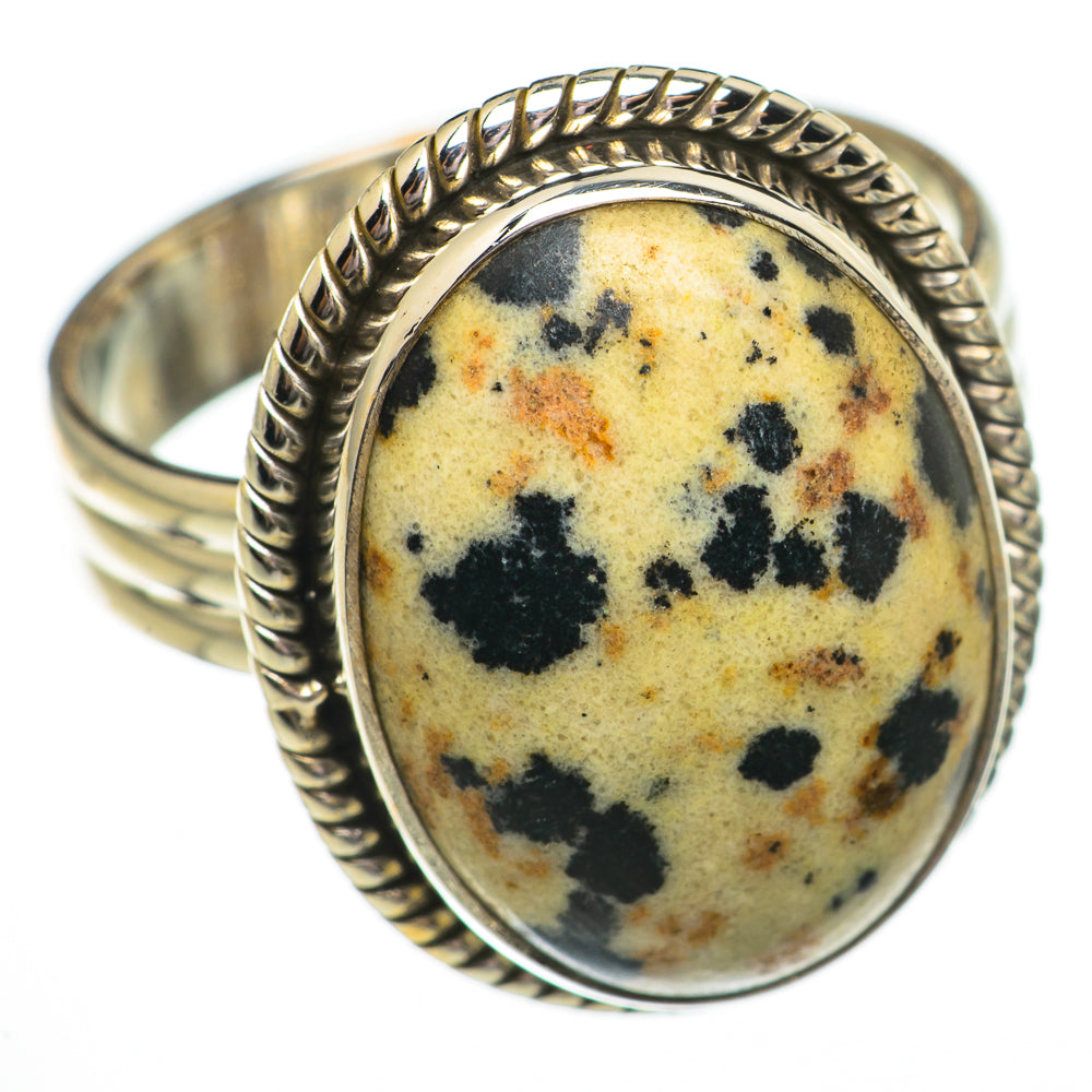 Dalmatian Jasper Rings handcrafted by Anasilvercos - RING70621