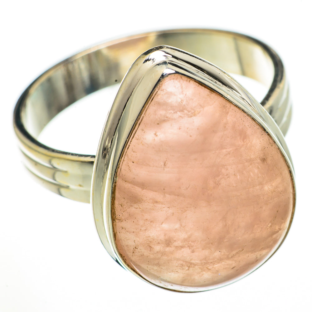 Rose Quartz Rings handcrafted by Anasilvercos - RING70628