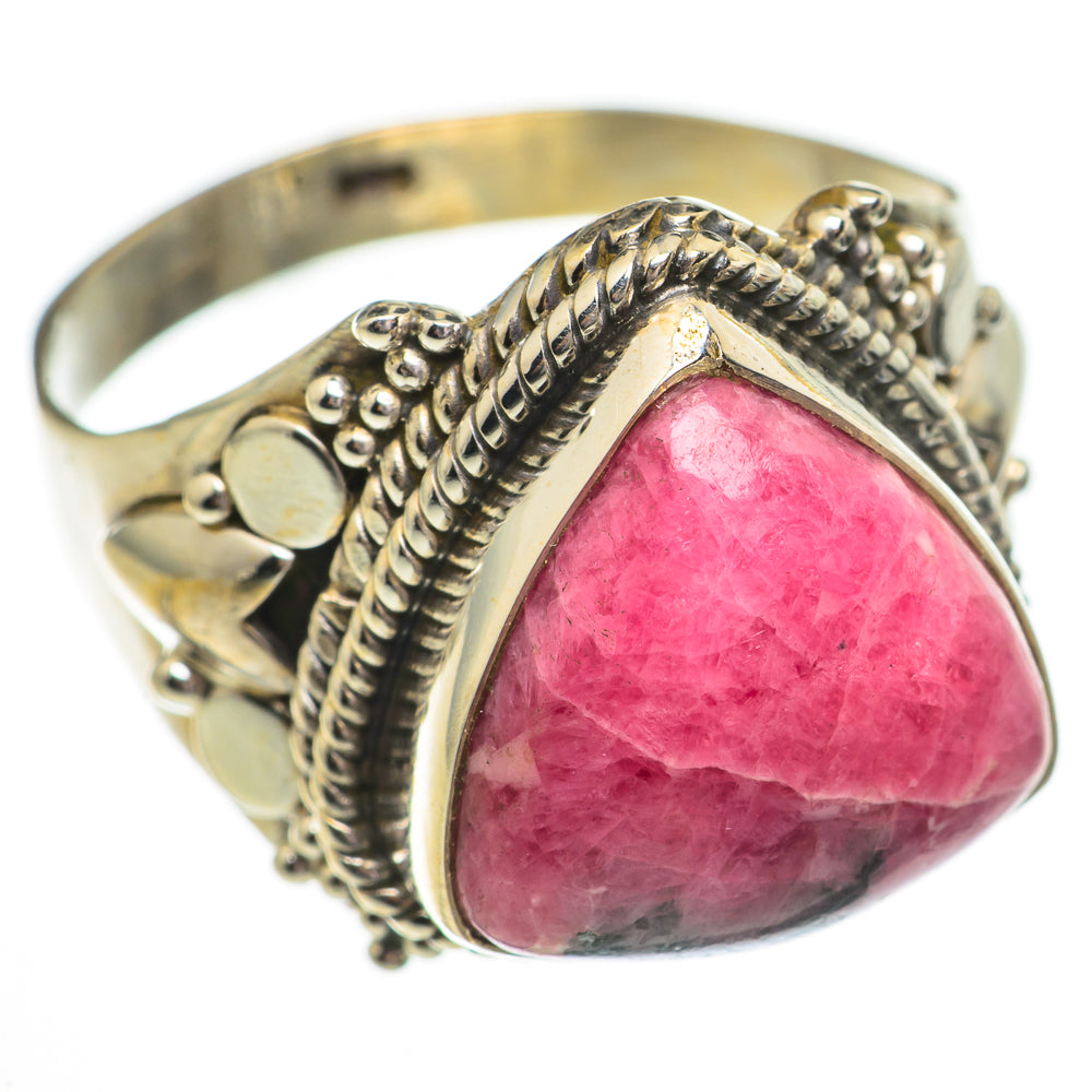 Rhodonite Rings handcrafted by Anasilvercos - RING70629