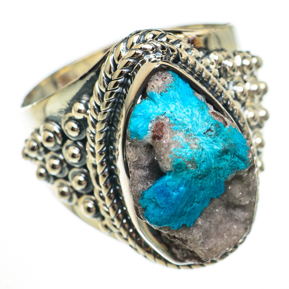 Cavansite Crystal Rings handcrafted by Anasilvercos - RING70643