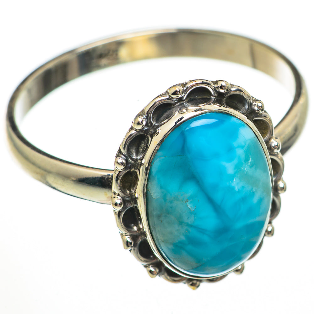 Larimar Rings handcrafted by Anasilvercos - RING70650