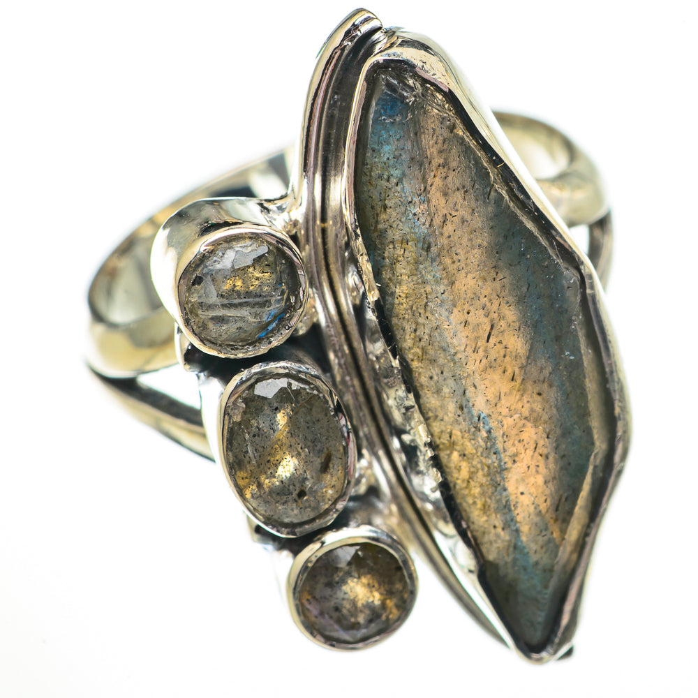 Labradorite Rings handcrafted by Anasilvercos - RING70652