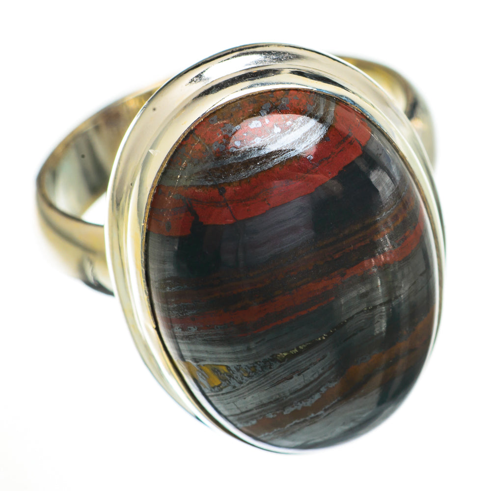 Red Tiger Iron Rings handcrafted by Anasilvercos - RING70660