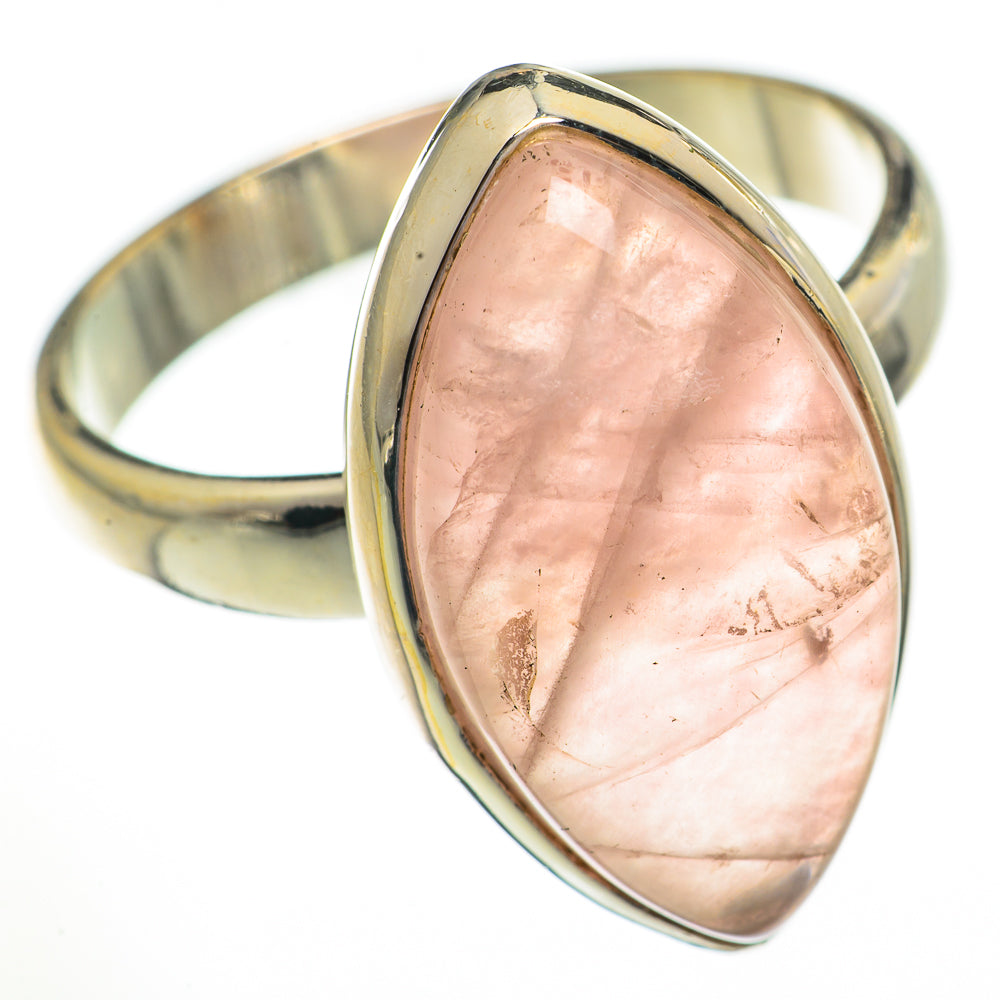 Rose Quartz Rings handcrafted by Anasilvercos - RING70669