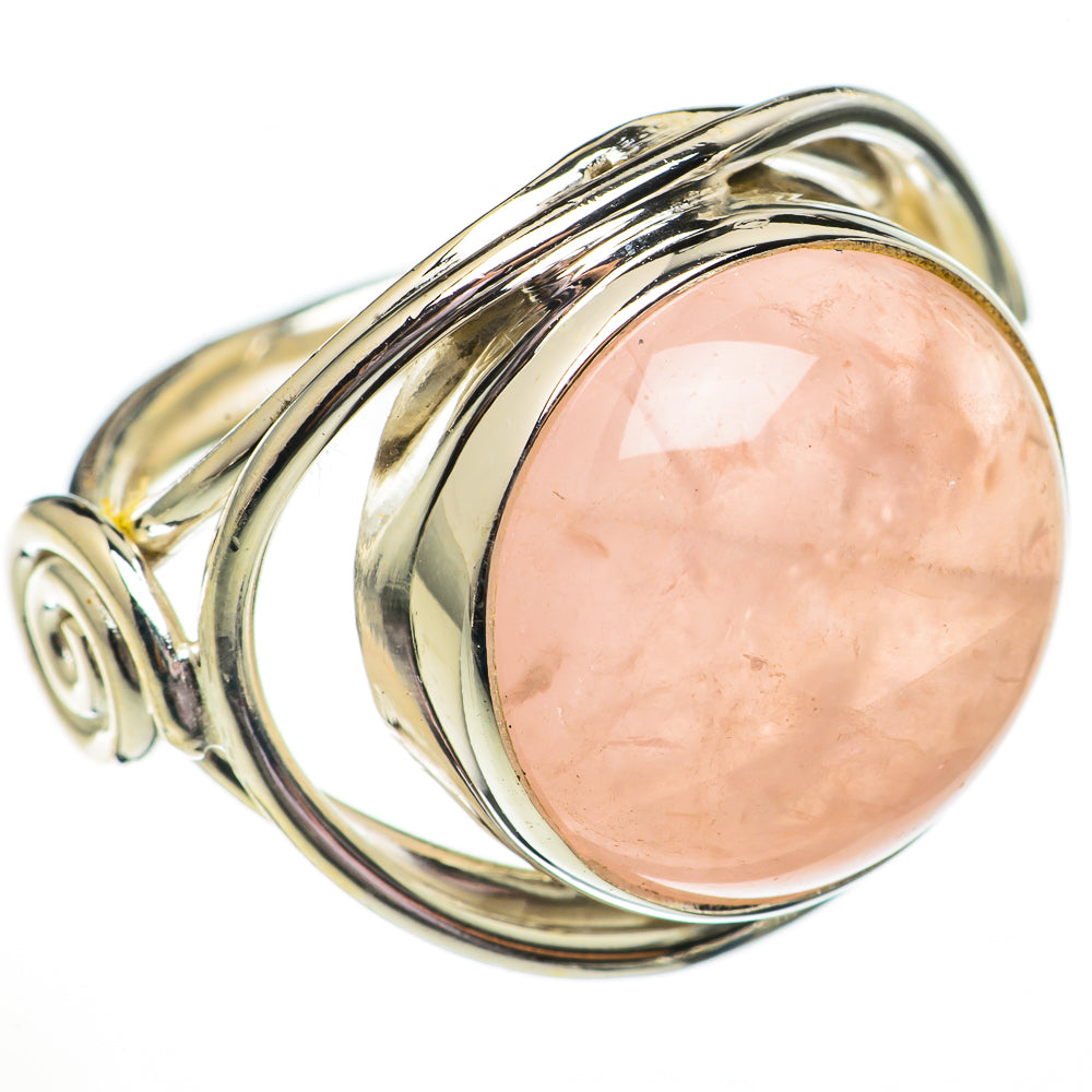 Rose Quartz Rings handcrafted by Anasilvercos - RING70671