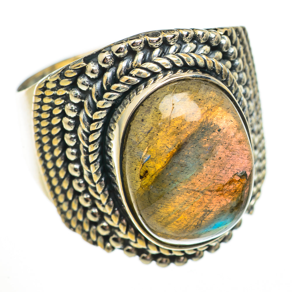 Labradorite Rings handcrafted by Anasilvercos - RING70690