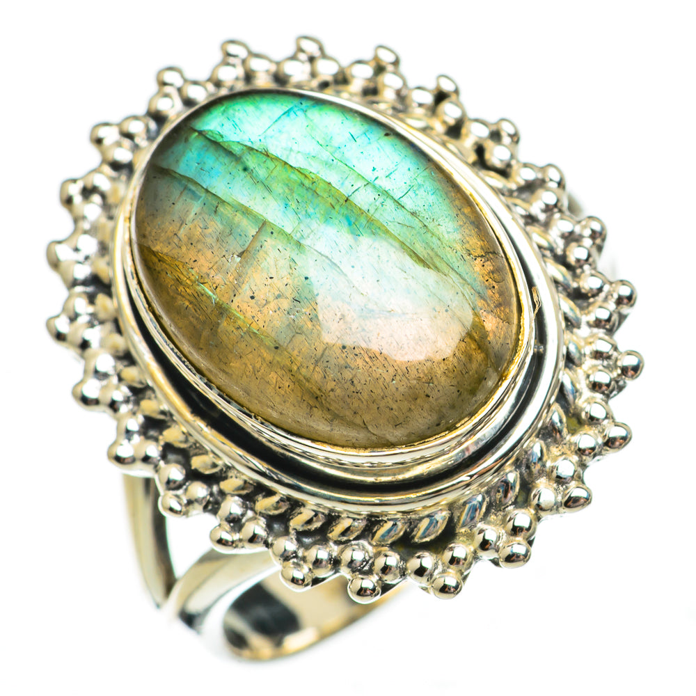 Labradorite Rings handcrafted by Anasilvercos - RING70694
