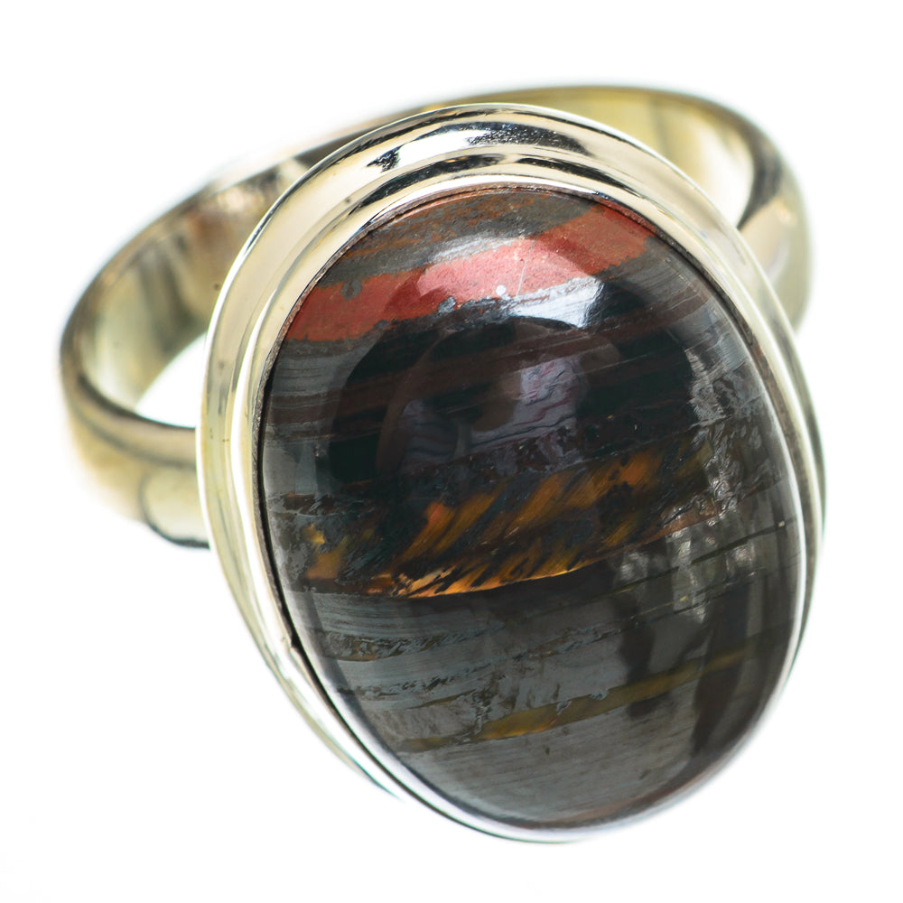 Red Tiger Iron Rings handcrafted by Anasilvercos - RING70700