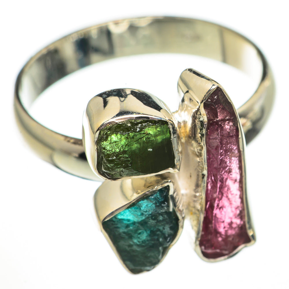 Green Tourmaline Rings handcrafted by Anasilvercos - RING70719