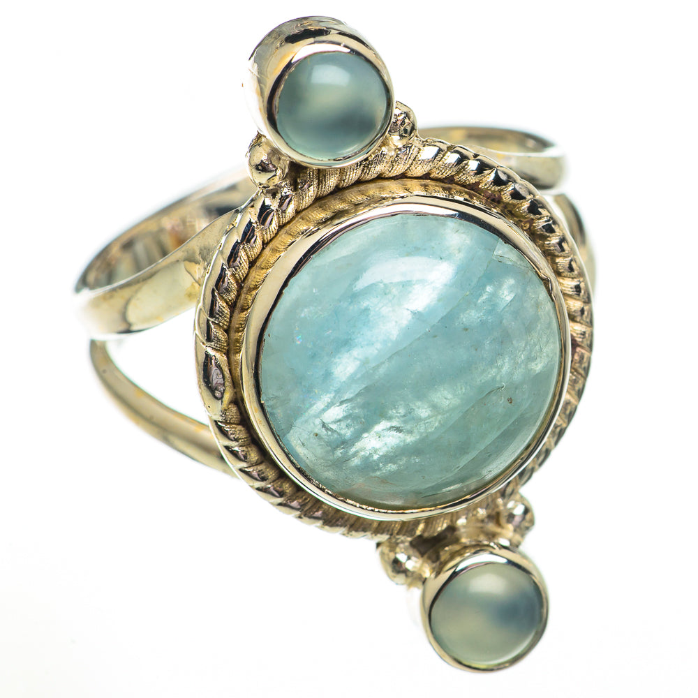 Aquamarine Rings handcrafted by Anasilvercos - RING70724