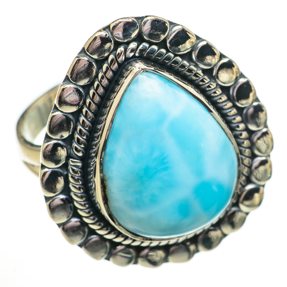 Larimar Rings handcrafted by Anasilvercos - RING70725