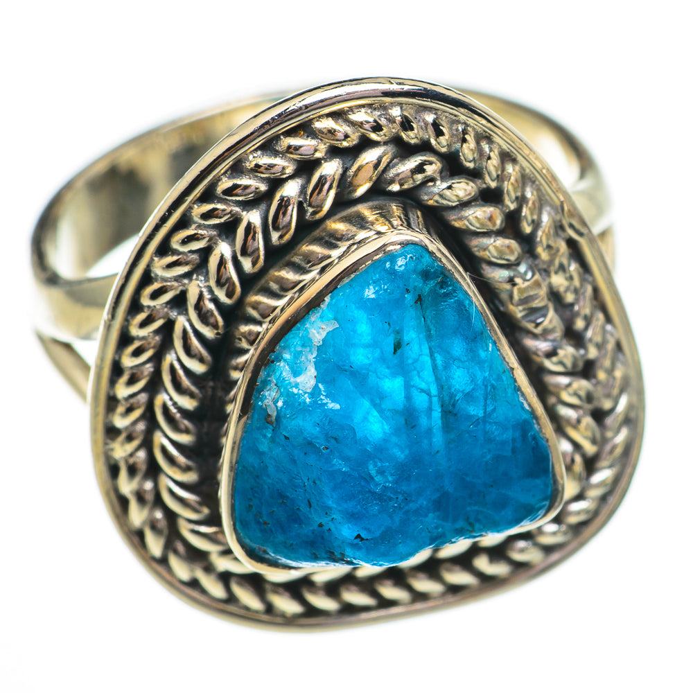 Blue Fluorite Rings handcrafted by Anasilvercos - RING70727