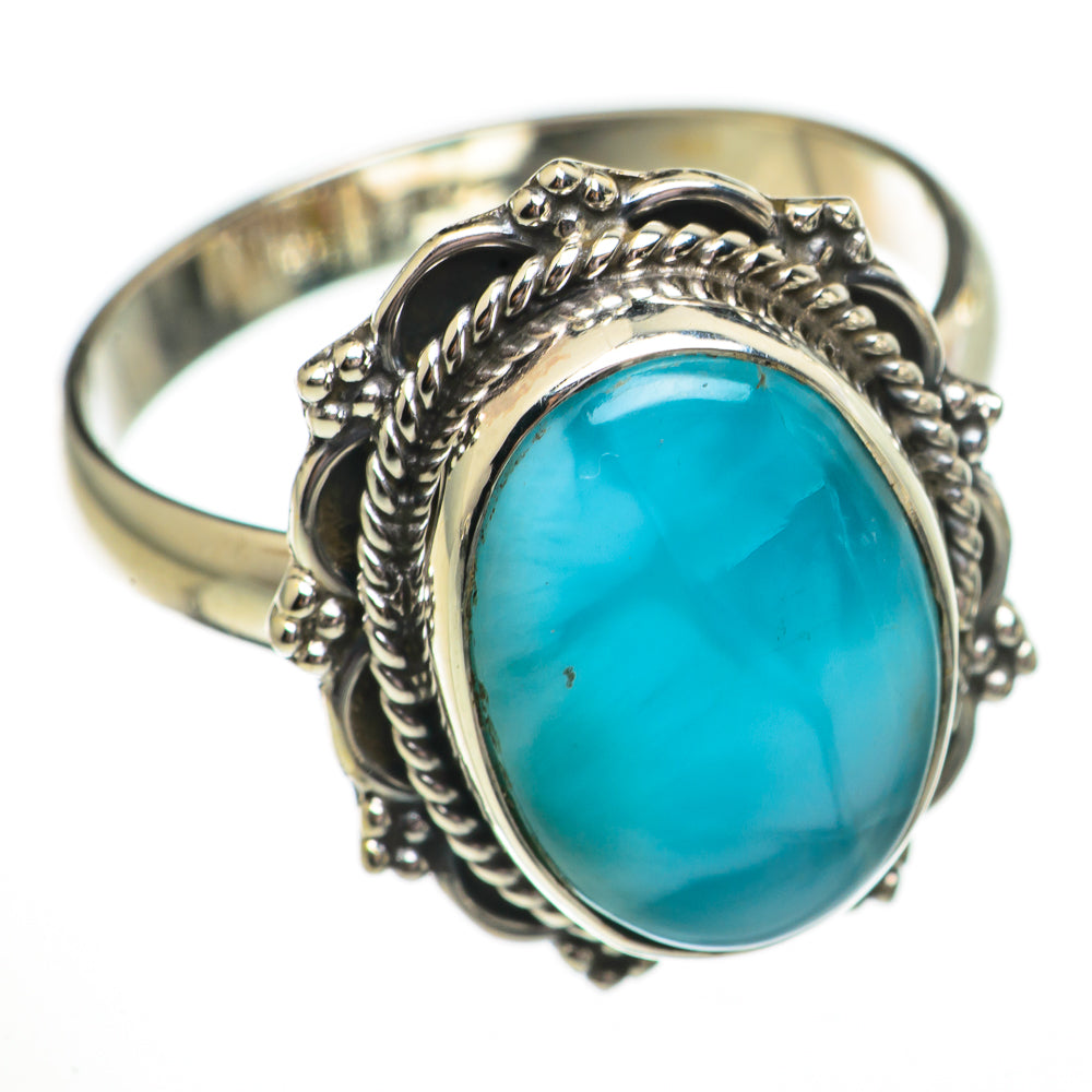 Larimar Rings handcrafted by Anasilvercos - RING70728