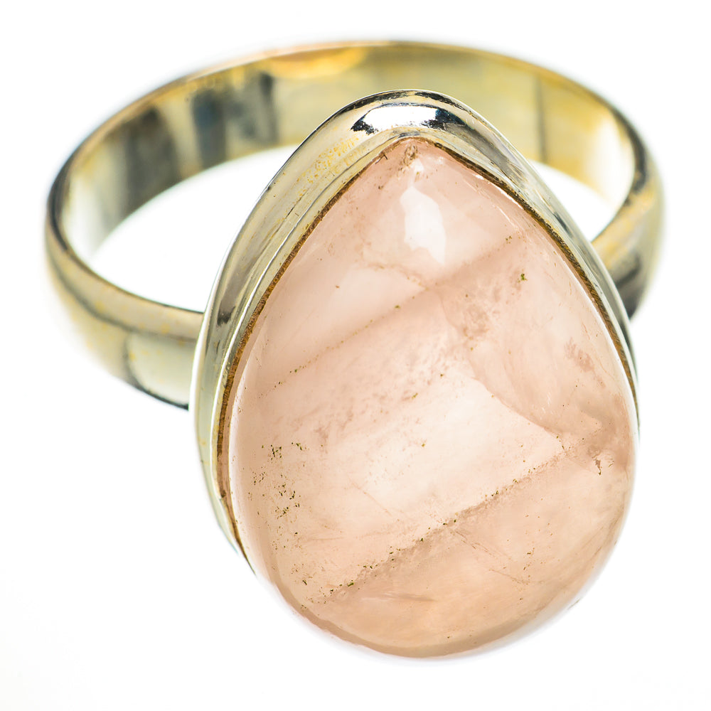 Rose Quartz Rings handcrafted by Anasilvercos - RING70744