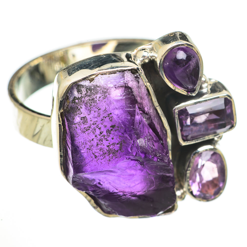 Amethyst Rings handcrafted by Anasilvercos - RING70746