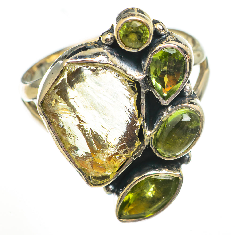 Green Amethyst Rings handcrafted by Anasilvercos - RING70756