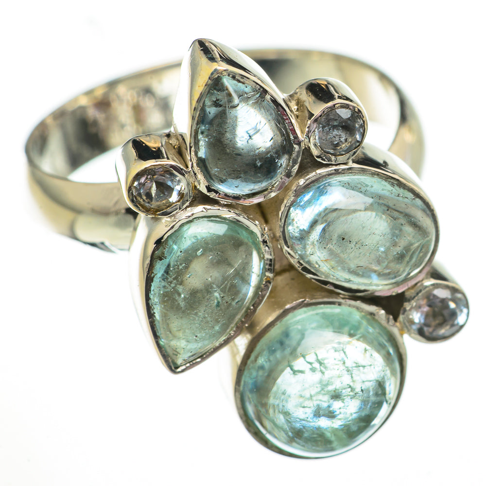 Aquamarine Rings handcrafted by Anasilvercos - RING70760
