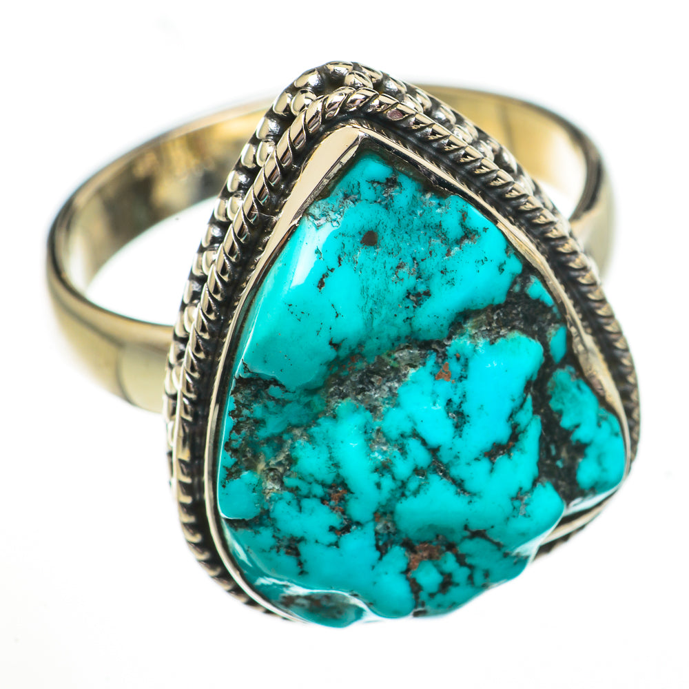 Tibetan Turquoise Rings handcrafted by Anasilvercos - RING70761