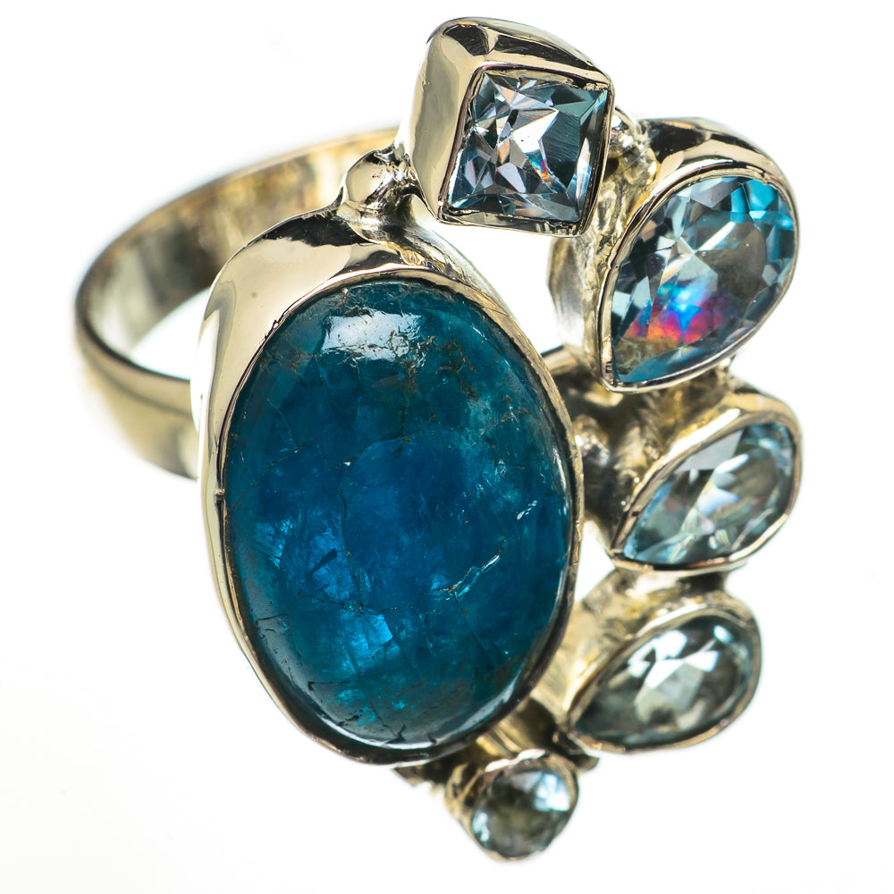 Blue Fluorite Rings handcrafted by Anasilvercos - RING70763