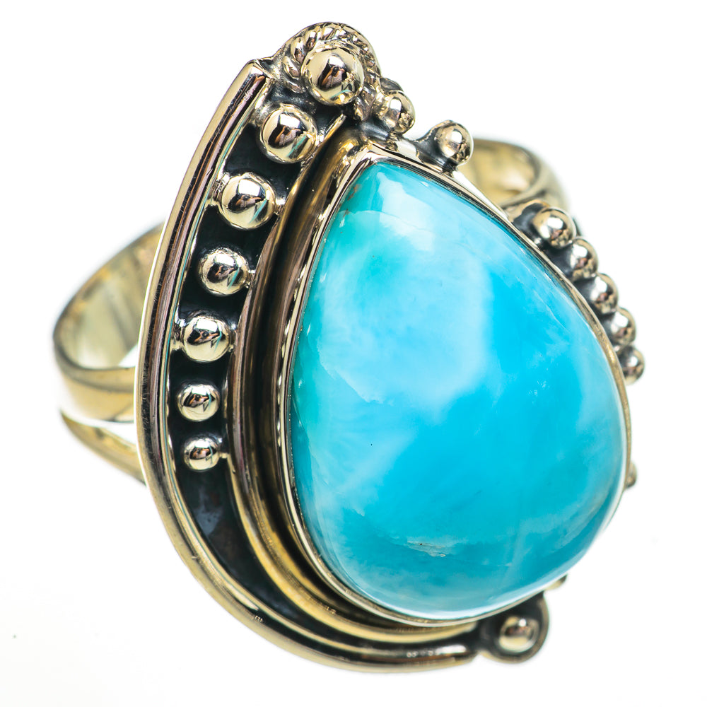 Larimar Rings handcrafted by Anasilvercos - RING70764