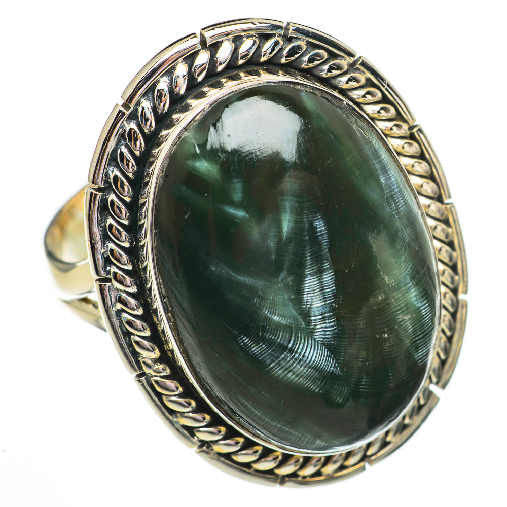 Seraphinite Rings handcrafted by Anasilvercos - RING70765