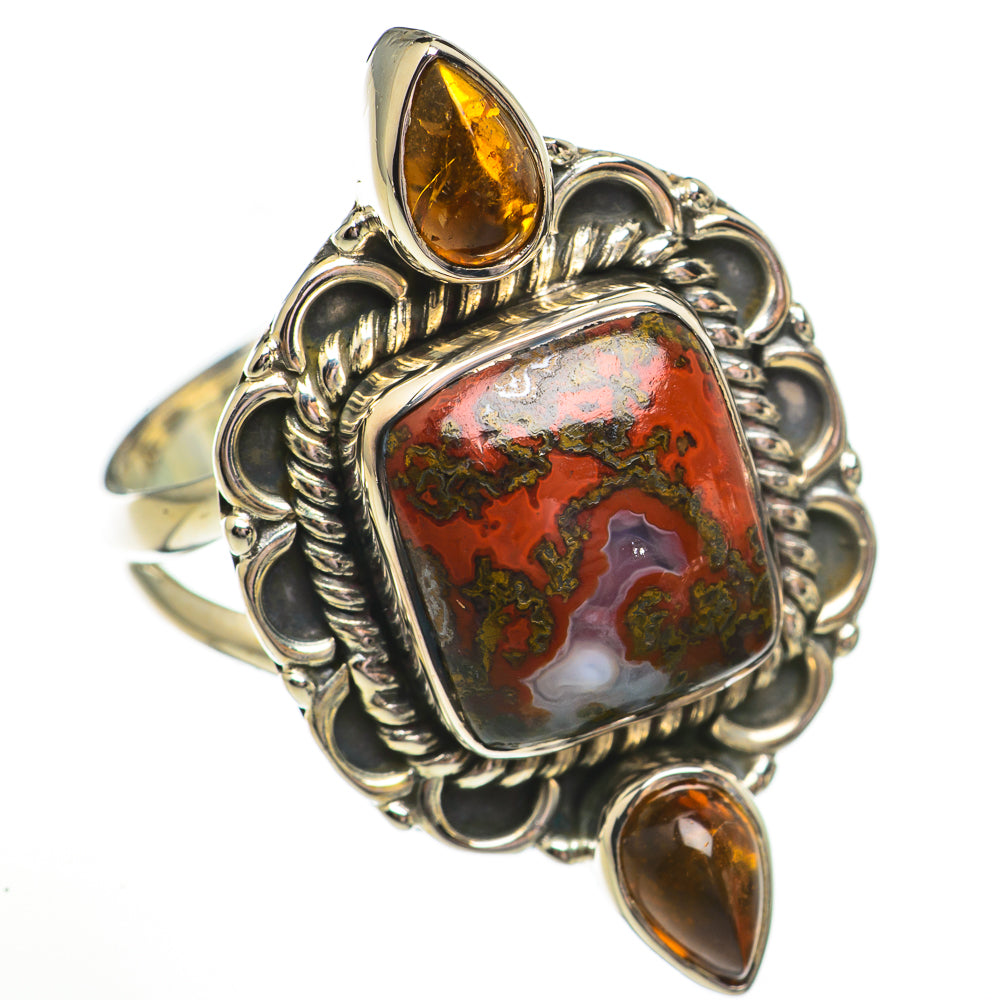 Moroccan Agate Rings handcrafted by Anasilvercos - RING70770