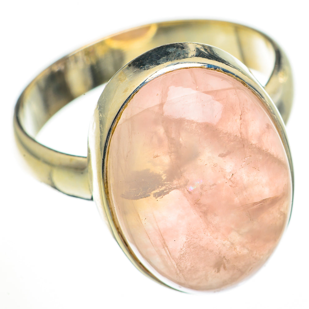Rose Quartz Rings handcrafted by Anasilvercos - RING70778