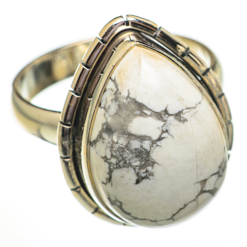 Howlite Rings handcrafted by Anasilvercos - RING70788