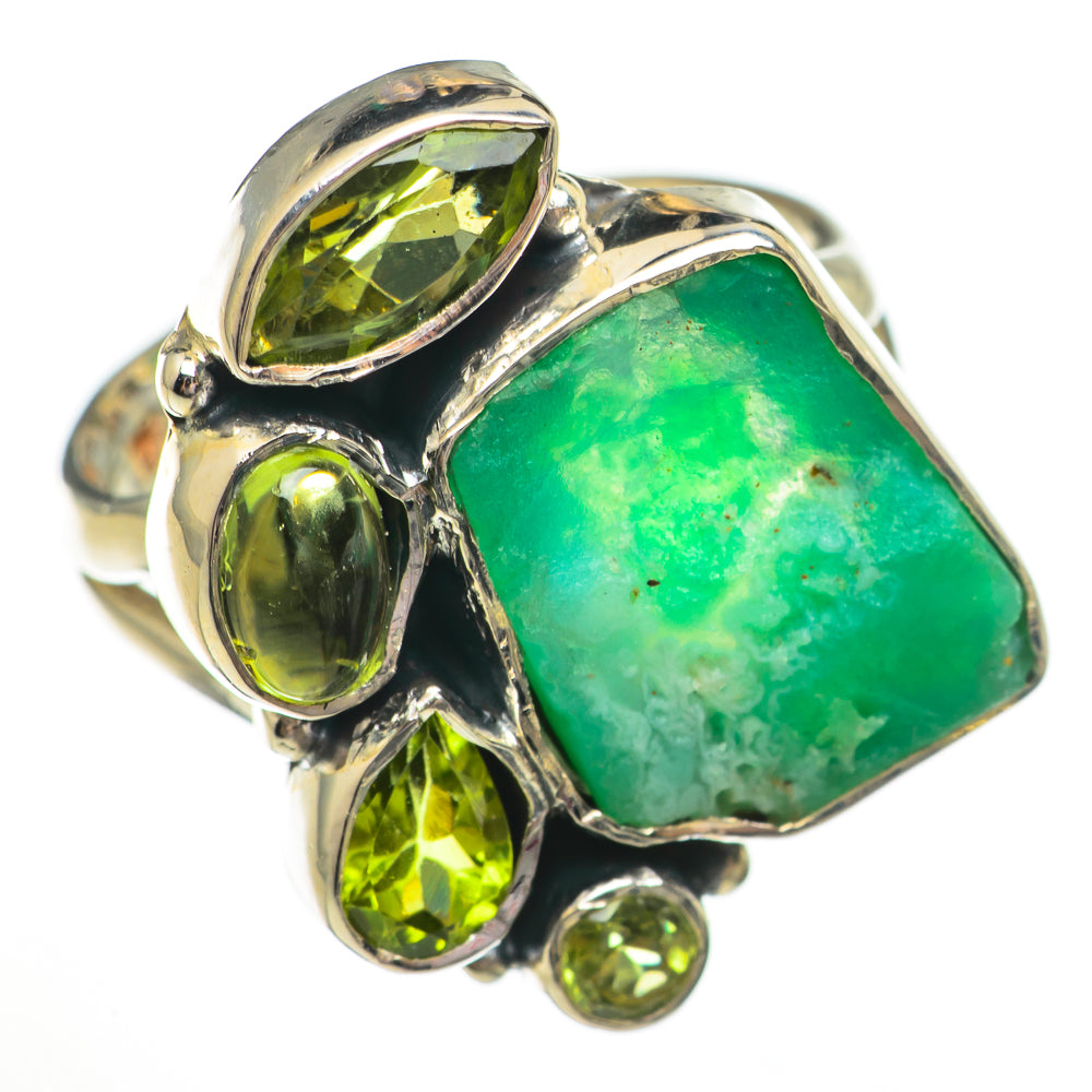 Chrysoprase Rings handcrafted by Anasilvercos - RING70804