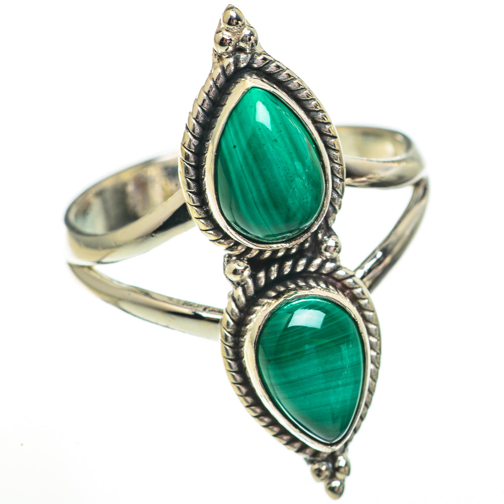 Malachite Rings handcrafted by Anasilvercos - RING70805