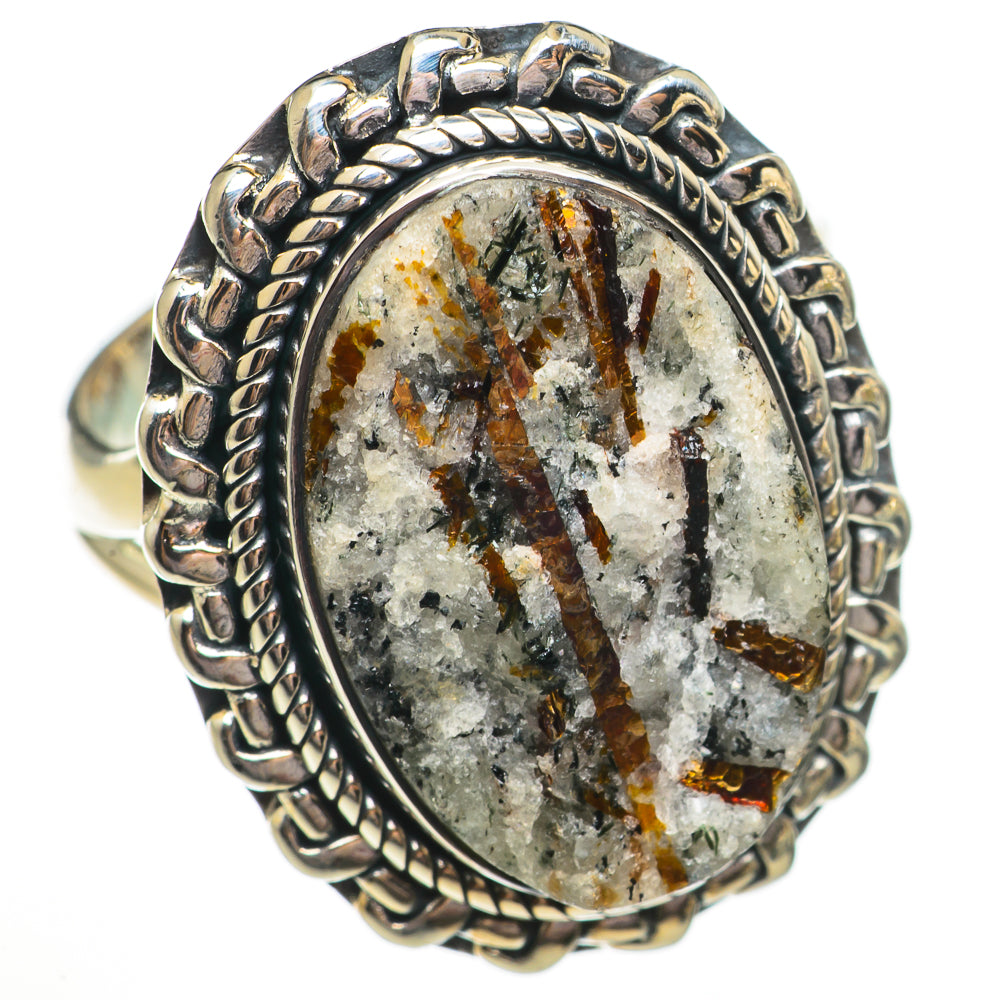 Astrophyllite Rings handcrafted by Anasilvercos - RING70806