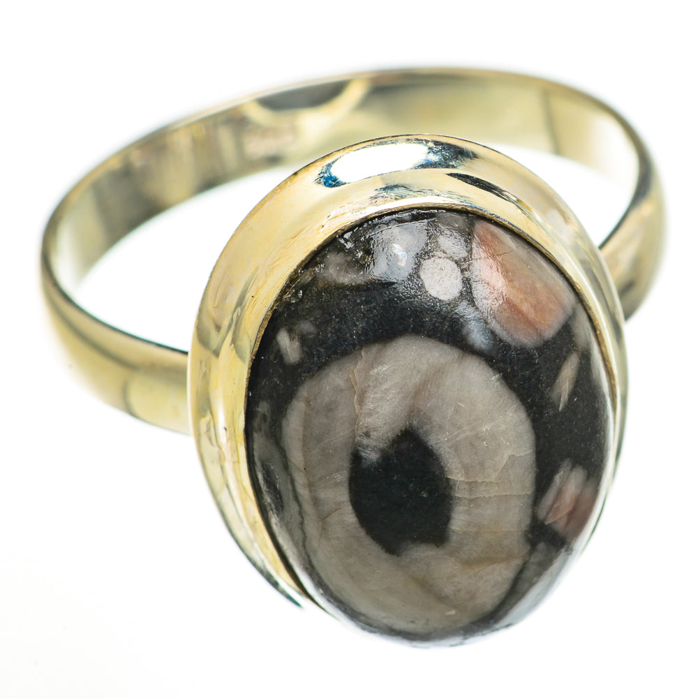 Crinoid Fossil Rings handcrafted by Anasilvercos - RING70808