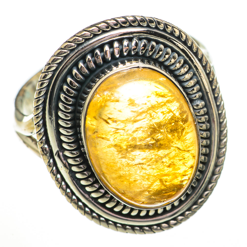 Rutilated Quartz Rings handcrafted by Anasilvercos - RING70811