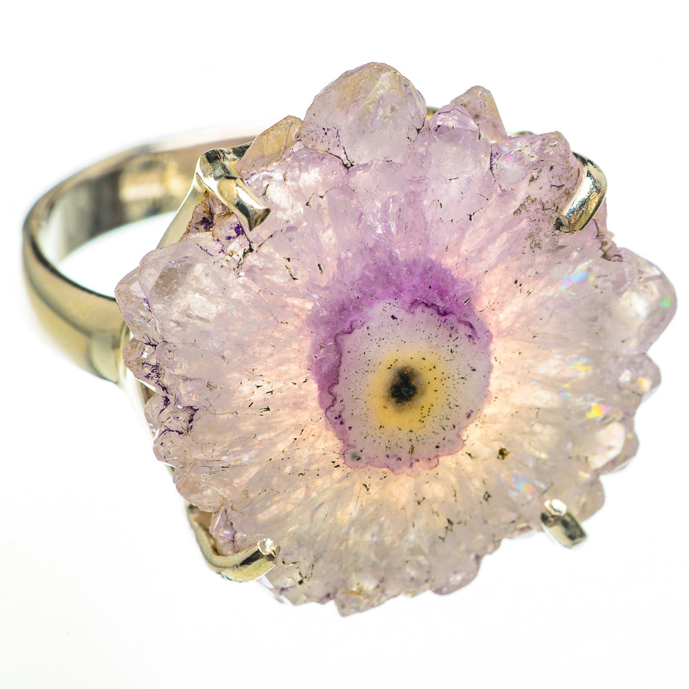 Amethyst Crystal Rings handcrafted by Anasilvercos - RING70817