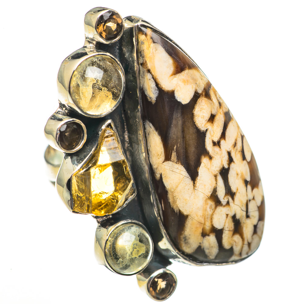 Peanut Wood Jasper Rings handcrafted by Anasilvercos - RING70820