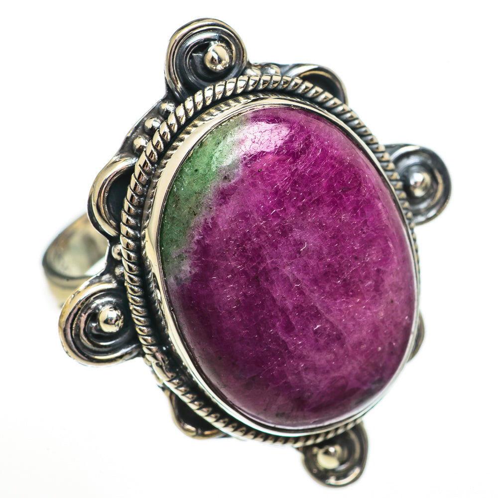 Ruby Zoisite Rings handcrafted by Anasilvercos - RING70826