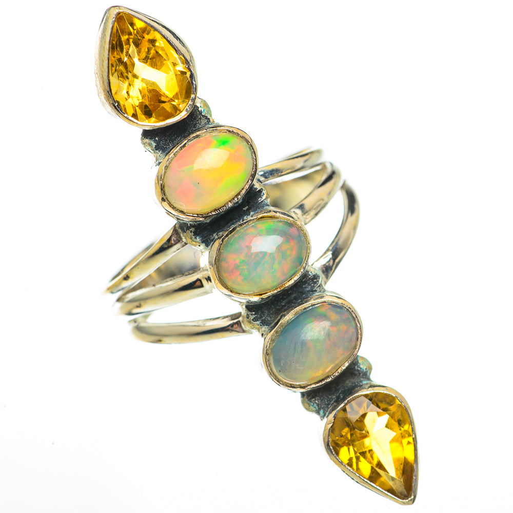 Ethiopian Opal Rings handcrafted by Anasilvercos - RING70848