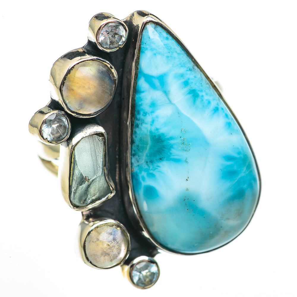 Larimar Rings handcrafted by Anasilvercos - RING70856