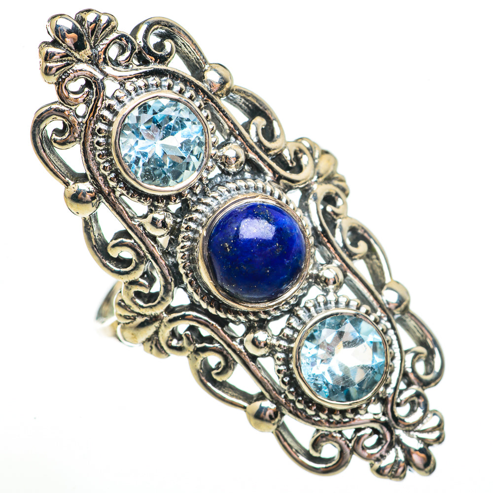 Lapis Lazuli Rings handcrafted by Anasilvercos - RING70857