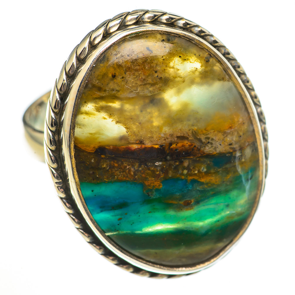 Peruvian Opal Rings handcrafted by Anasilvercos - RING70862