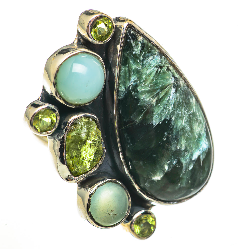 Seraphinite Rings handcrafted by Anasilvercos - RING70863