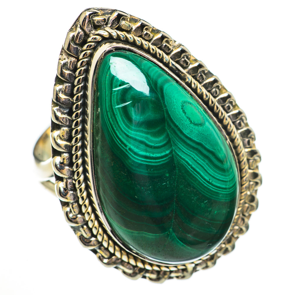 Malachite Rings handcrafted by Anasilvercos - RING70865