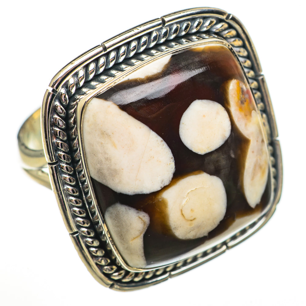 Peanut Wood Jasper Rings handcrafted by Anasilvercos - RING70867