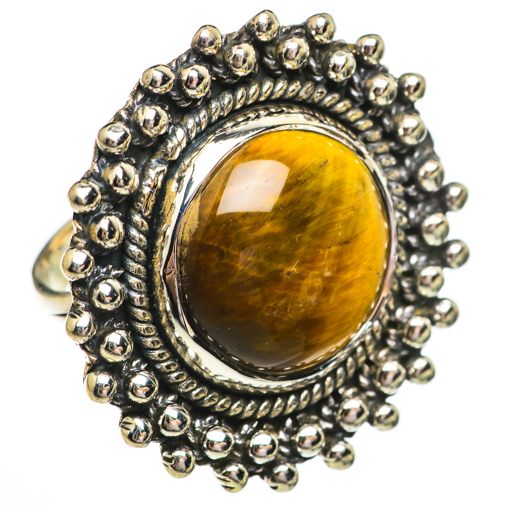 Tiger Eye Rings handcrafted by Anasilvercos - RING70868