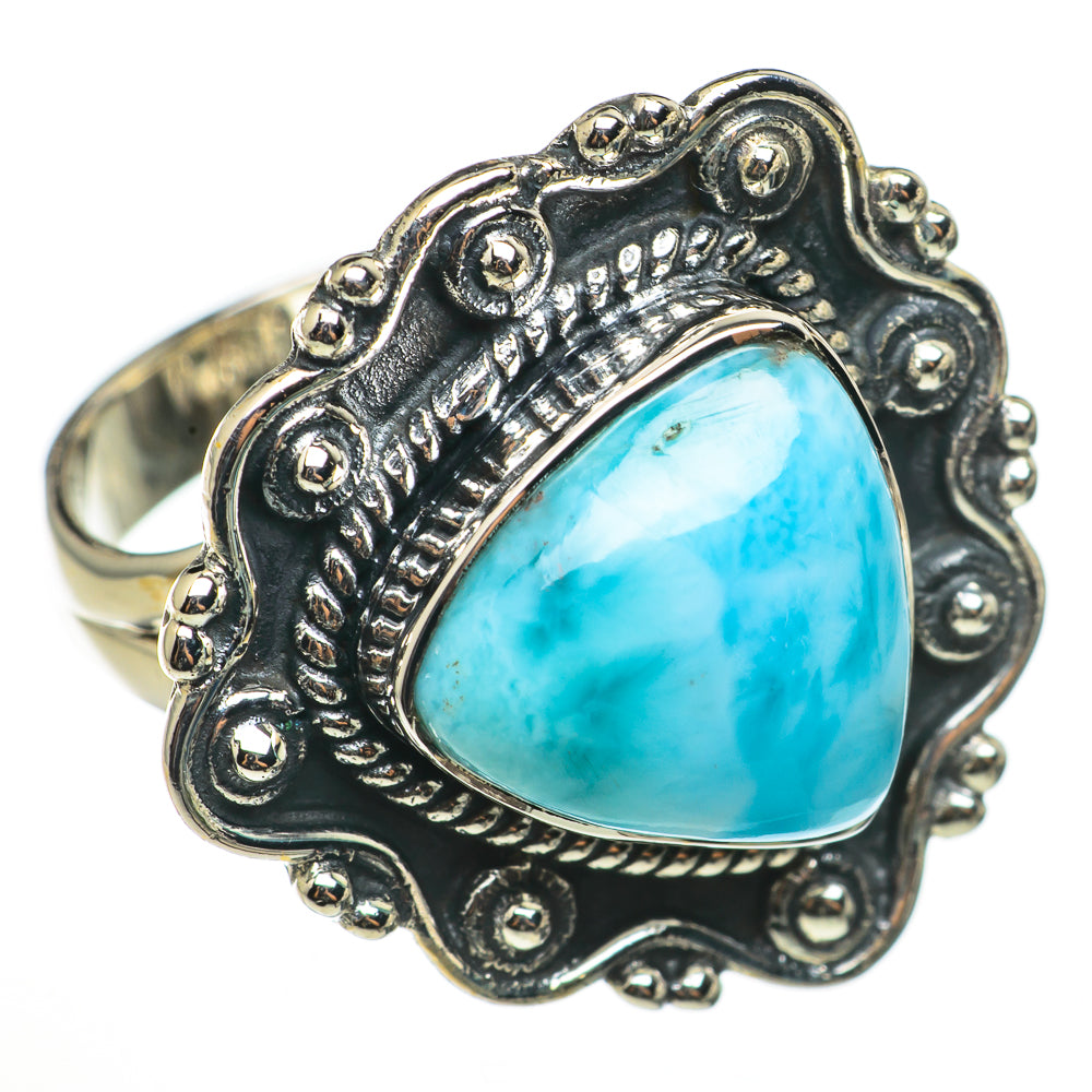 Larimar Rings handcrafted by Anasilvercos - RING70890