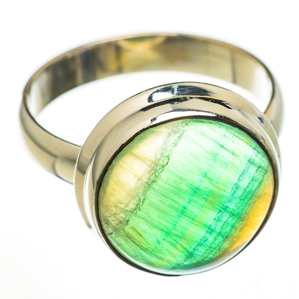 Green Fluorite Rings handcrafted by Anasilvercos - RING70895