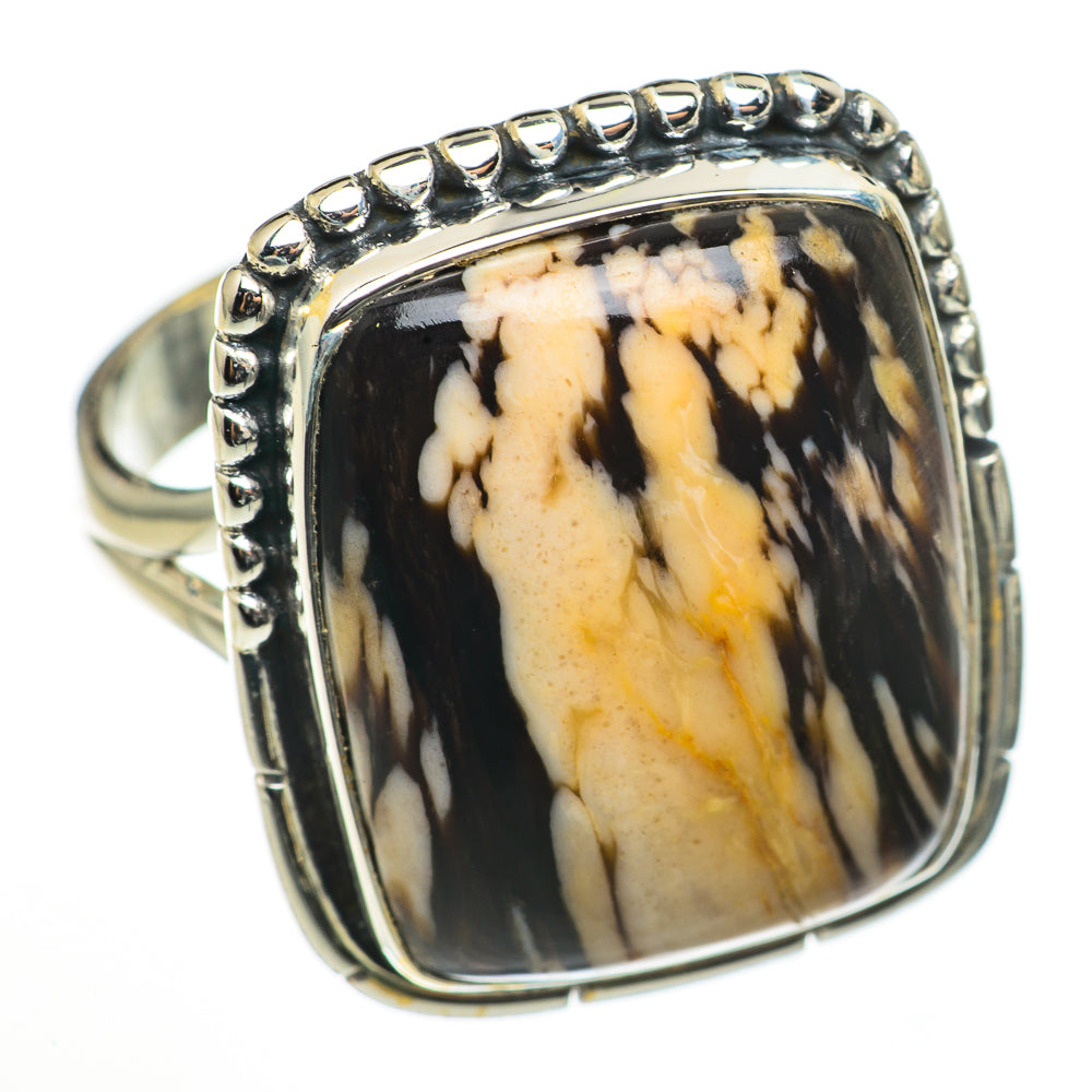 Peanut Wood Jasper Rings handcrafted by Anasilvercos - RING70897