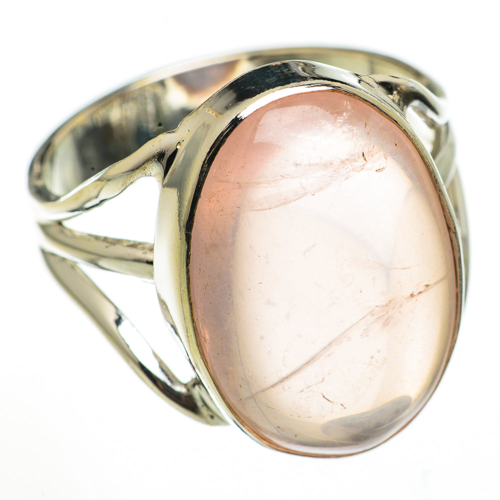 Rose Quartz Rings handcrafted by Anasilvercos - RING70907