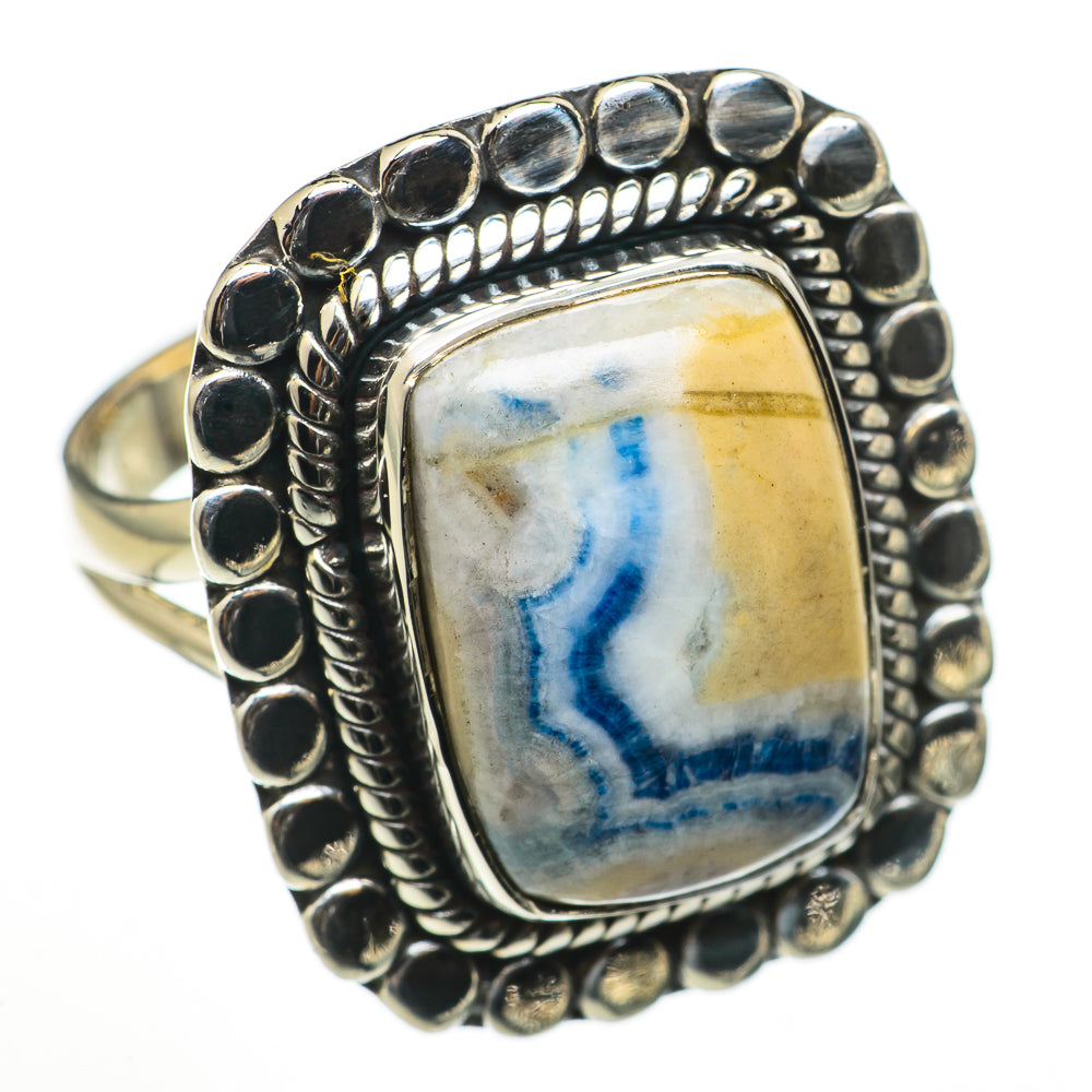 Blue Scheelite Rings handcrafted by Anasilvercos - RING70926